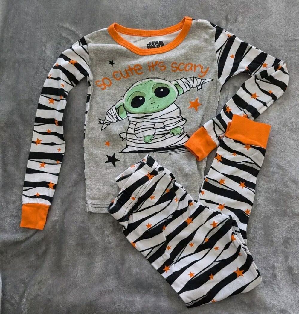 Star Wars Baby Yoda Mummy Pajamas Sz 8